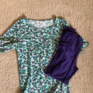 Lularoe gigi and OS leggings outfit
